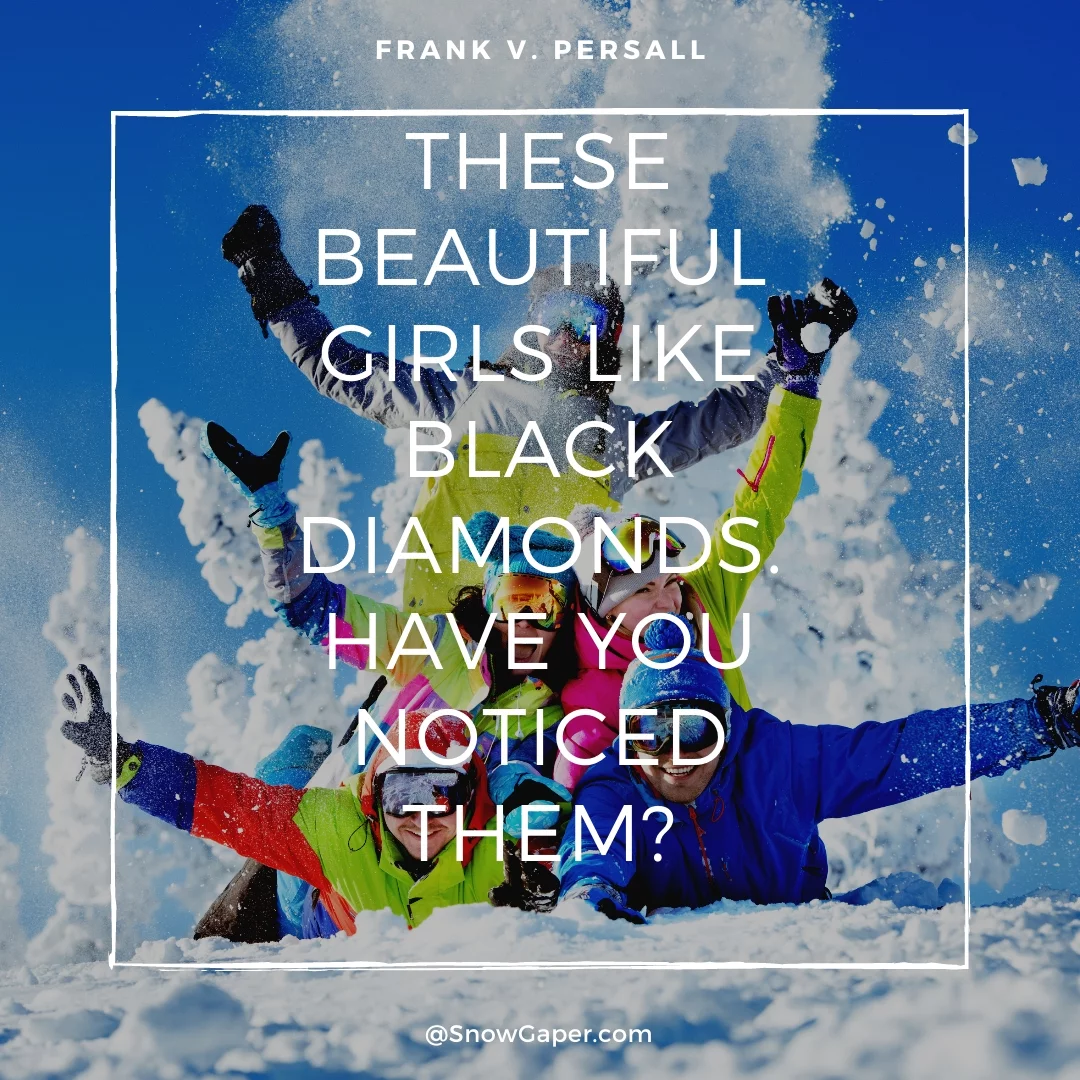 These beautiful girls like black diamonds. Have you noticed them?