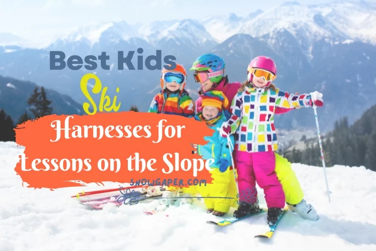 Perfect for Kid Beginners Boy and Girl Toddler Skiing Harness Trainer with Removable Leash Speed Control Teaching Yirepny Ski and Snowboard Harness Trainer for Kids Easy Lift Handle and Bag