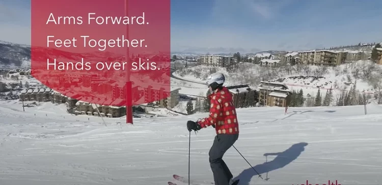 Get the proper ski stance